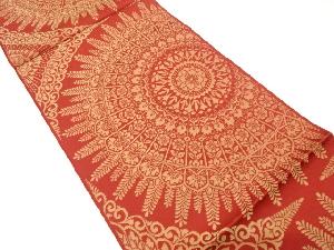 華紋織り出し　名古屋帯